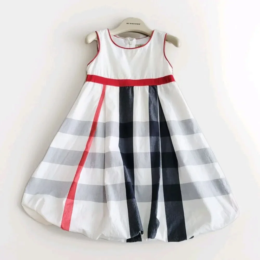 BURBERRY Dress 3Y Nova Check Sleeveless Summer Sun Dress Toddler